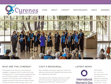 Tablet Screenshot of cyrenes.org.au